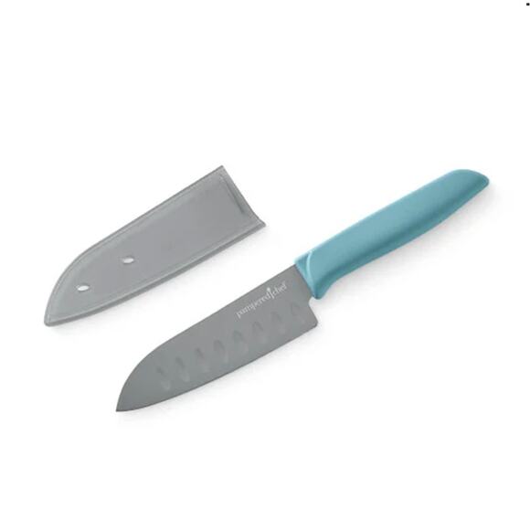 NEW Pampered Chef Coated Santoku Knife Item # 100840 - Picture 2 of 3